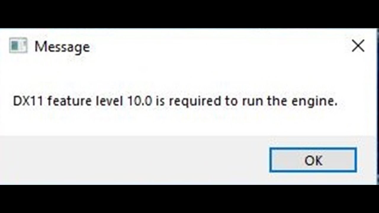 dx11 feature level 10.0 windows 10 download